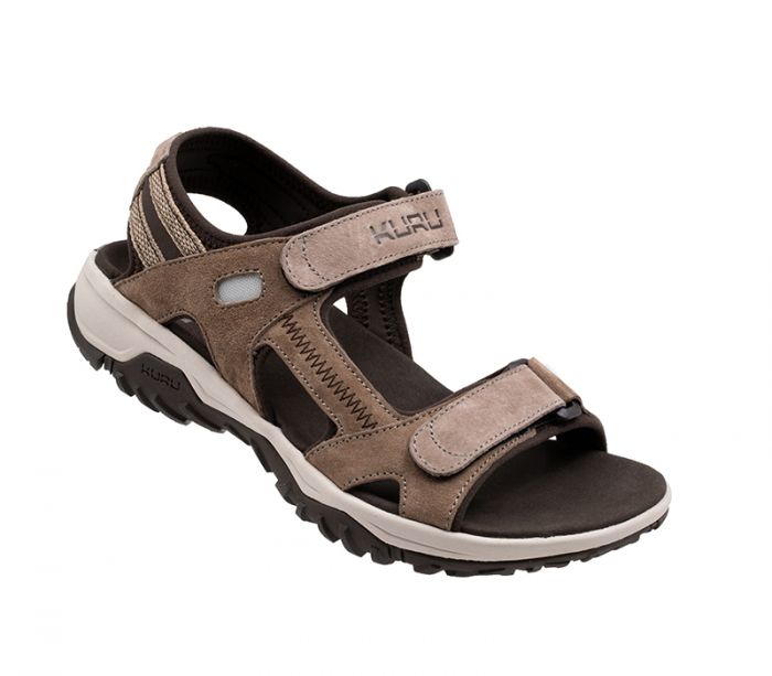 KURU WOMEN'S SANDAL TREAD-Cedar Brown-Vanilla Cream-Pale Khaki