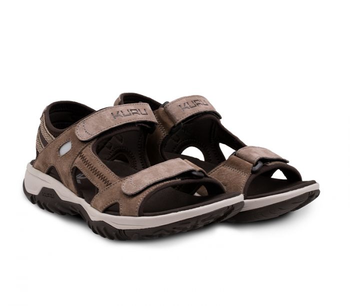 KURU WOMEN'S SANDAL TREAD-Cedar Brown-Vanilla Cream-Pale Khaki - Click Image to Close